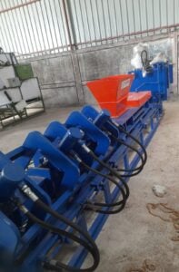 Defibring machine for Coconut Husk and 2 ply yarn spinning machine for Katha Dori/Rassi